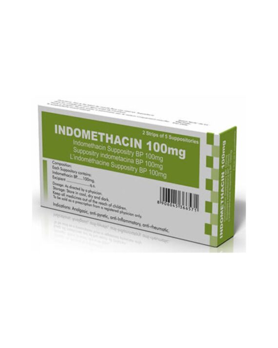 Indomethacin Suppositories 100 mg